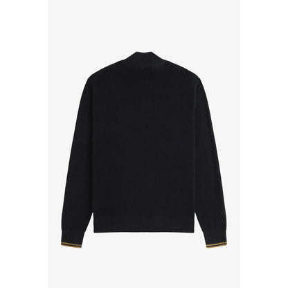 Waffle Stitch Half Zip Jumper
