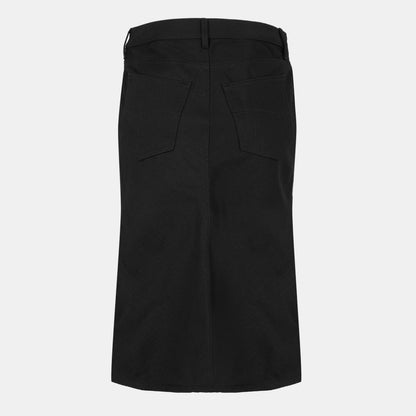 Denim Mid-Rise Skirt