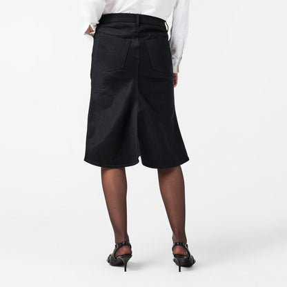 Denim Mid-Rise Skirt