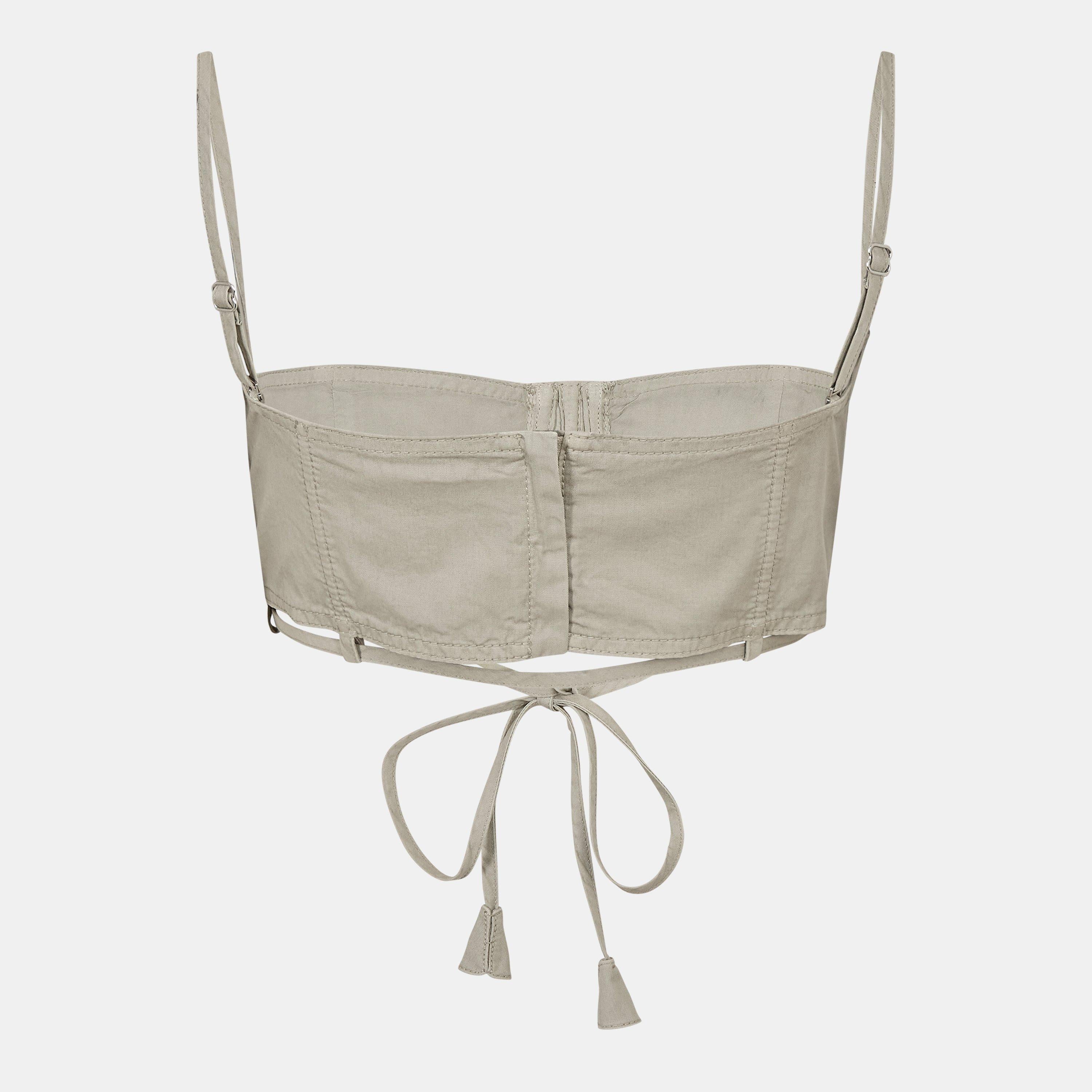 Twill Top With Tie Detailing