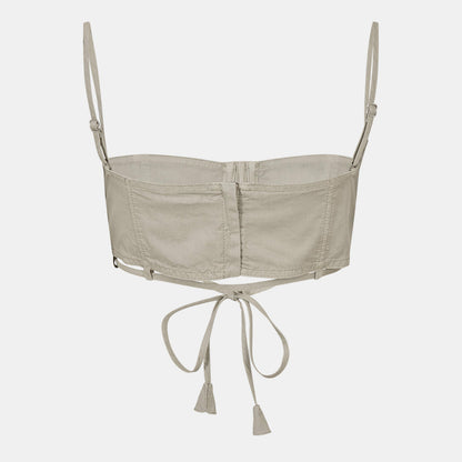 Twill Top With Tie Detailing