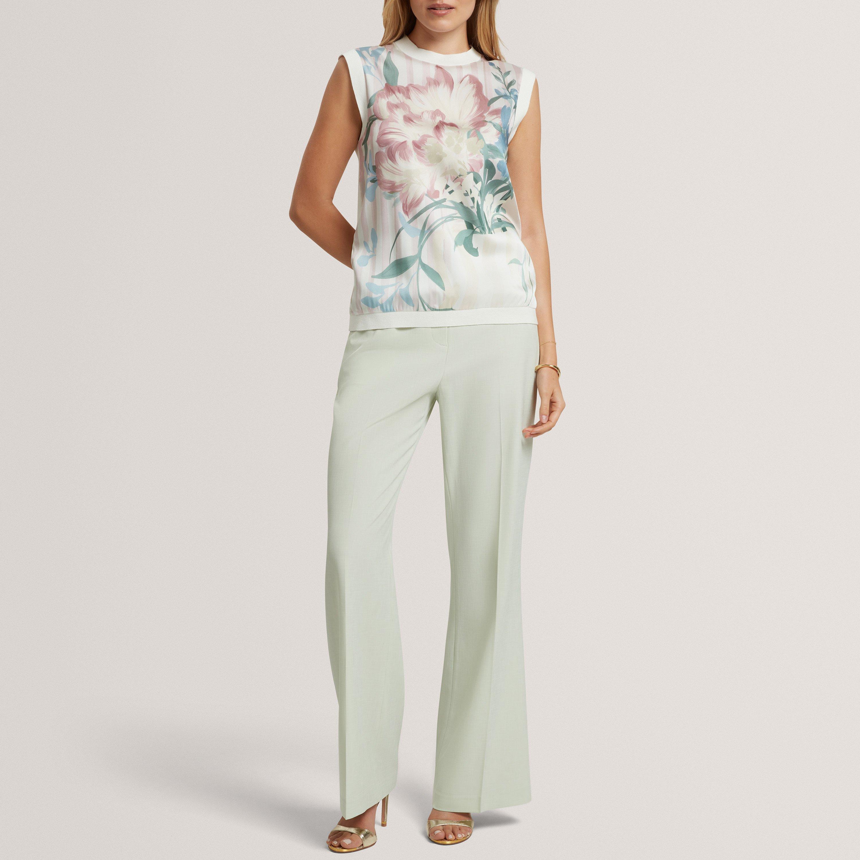 Ted Baker Floral Printed Front Knit Tank Top