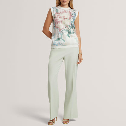 Ted Baker Floral Printed Front Knit Tank Top