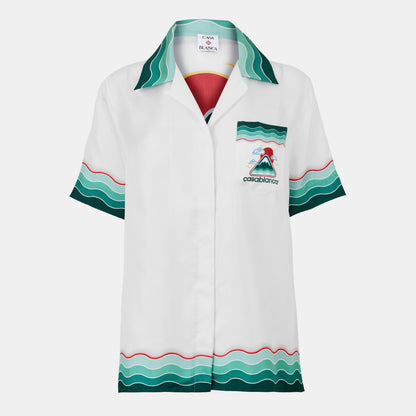 Logo Short Sleeve Bowling Shirt
