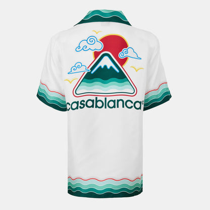 Logo Short Sleeve Bowling Shirt
