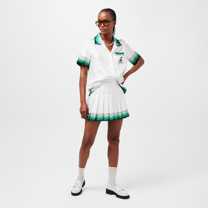 Logo Short Sleeve Bowling Shirt