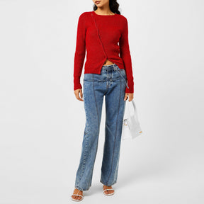 La Maille Pau Asymmetric Cardigan