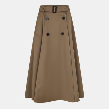 Brenda High Waisted Flared Skirt