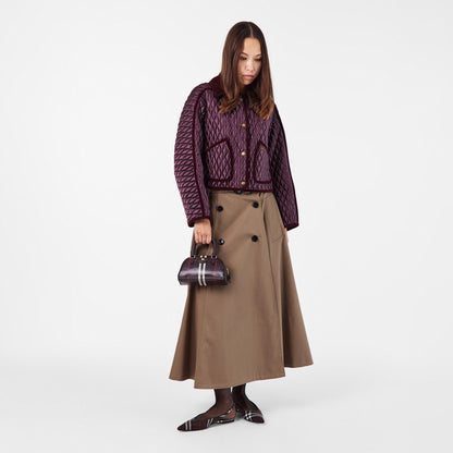 Brenda High Waisted Flared Skirt