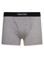 Tom ford Grey Boxer Brief with Elasticated Logged Waistband in Cotton Stretch Man