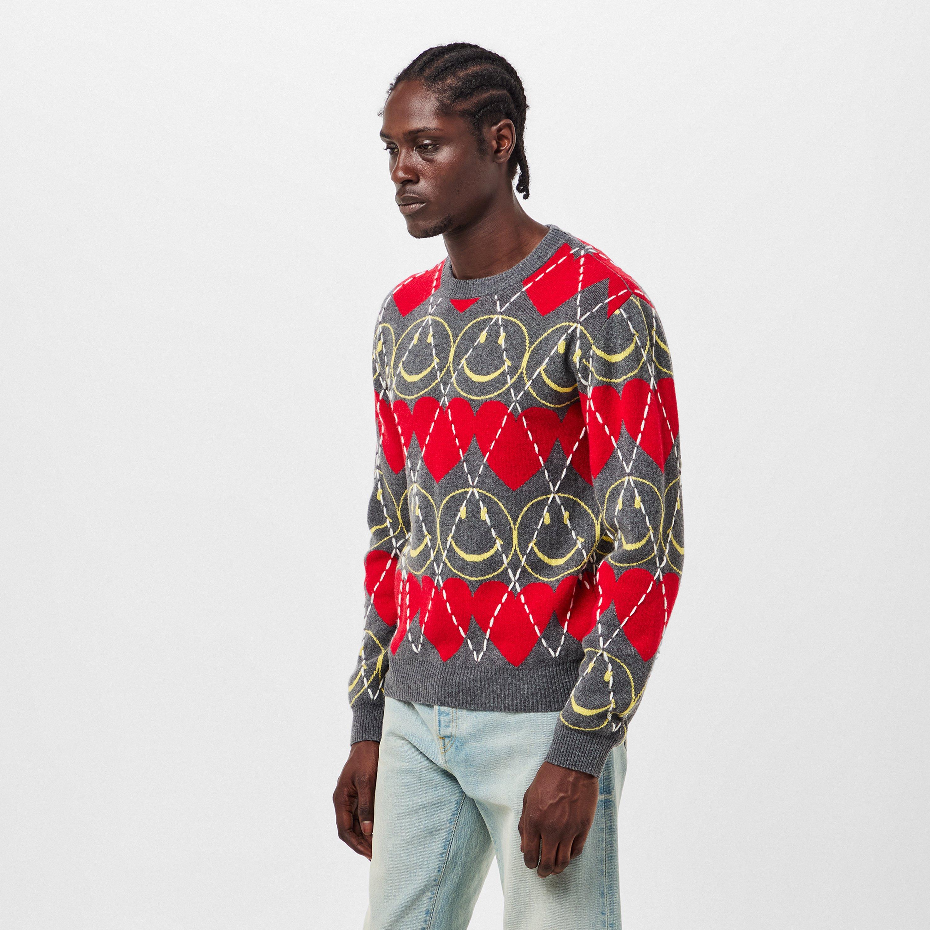 Men's Smile Crew Neck Jumper