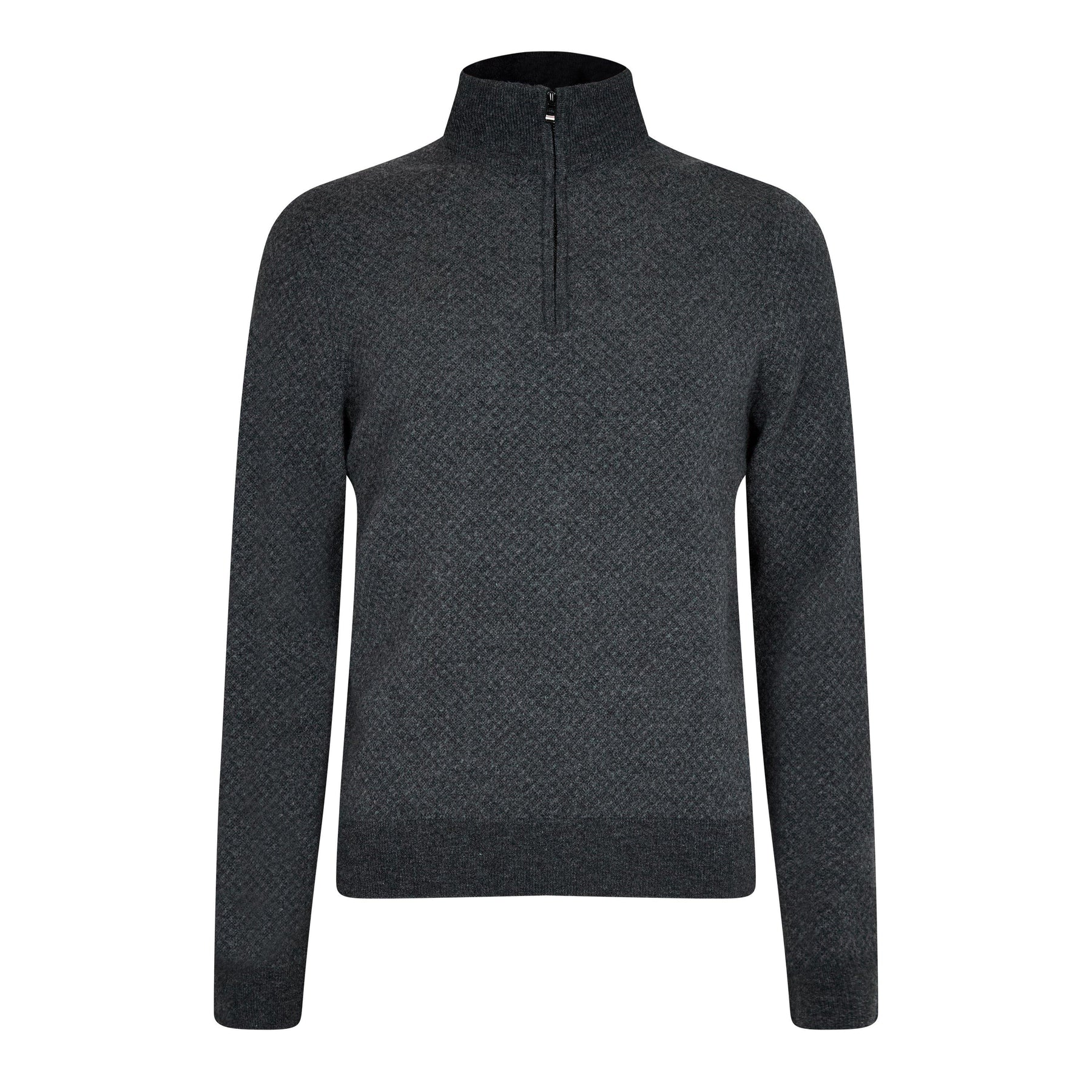 Quarter-Zip Knitted Cotton Sweater