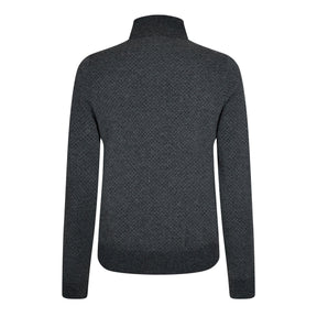 Quarter-Zip Knitted Cotton Sweater