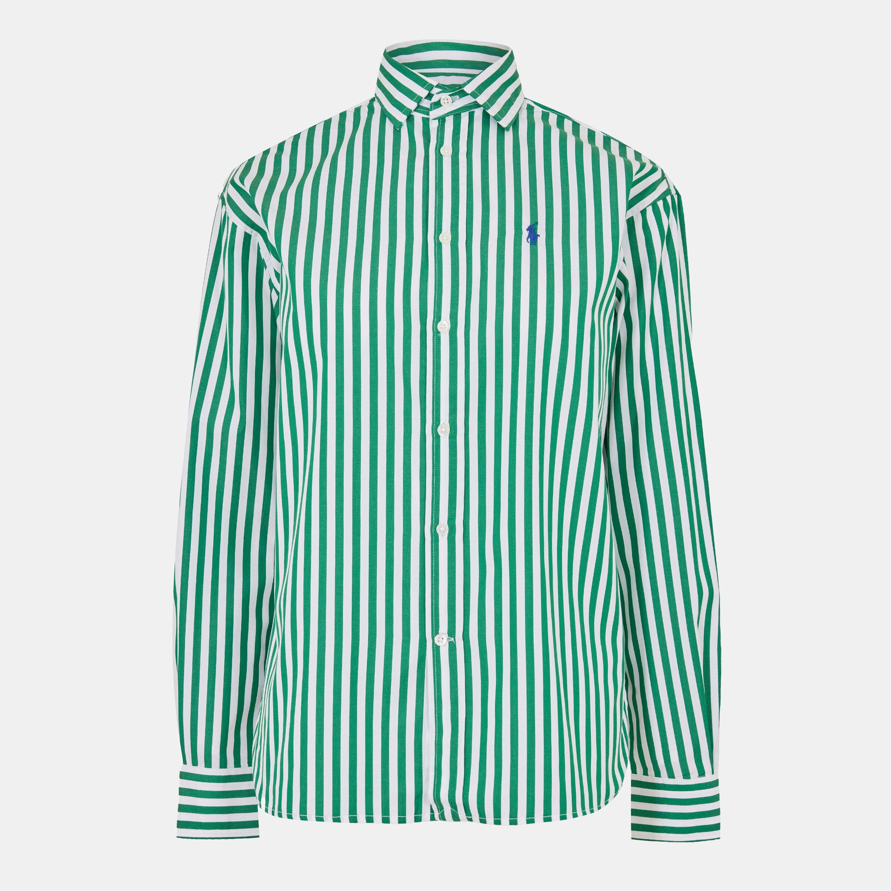 Women's Stripe Long-Sleeve Patterned Shirt