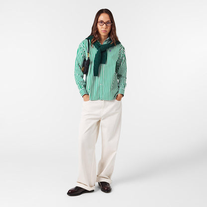 Women's Stripe Long-Sleeve Patterned Shirt