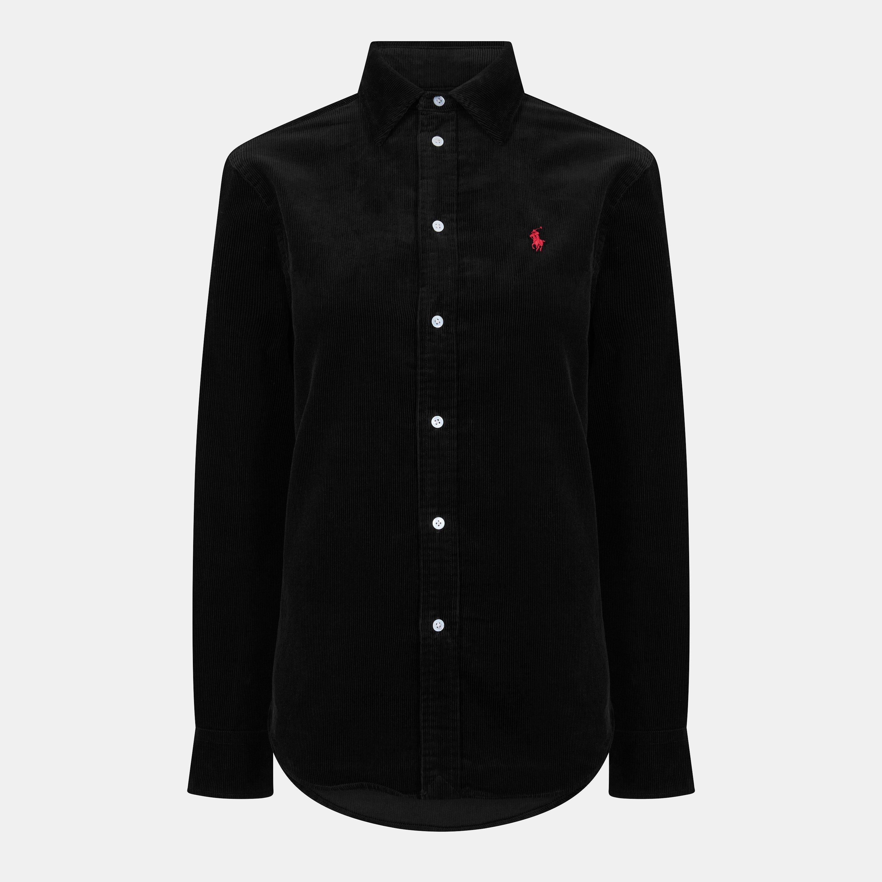 Women's Cord Long-Sleeve Plain Shirt