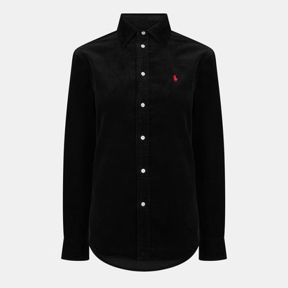 Women's Cord Long-Sleeve Plain Shirt