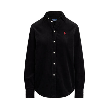 Cord Long-Sleeve Plain Shirt