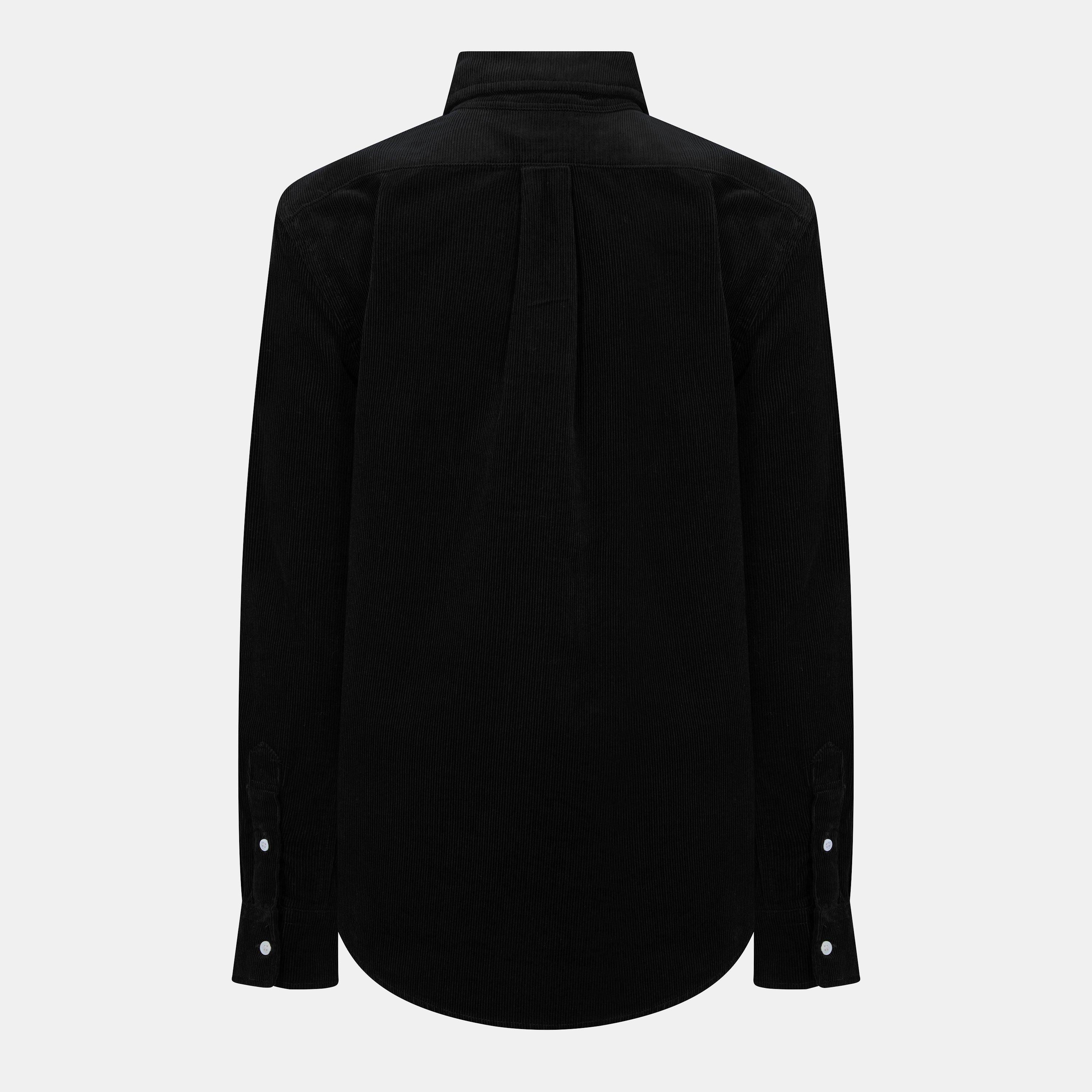 Cord Long-Sleeve Plain Shirt