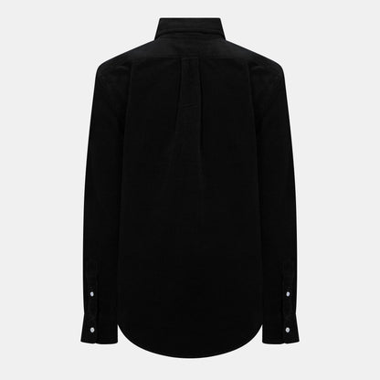 Cord Long-Sleeve Plain Shirt