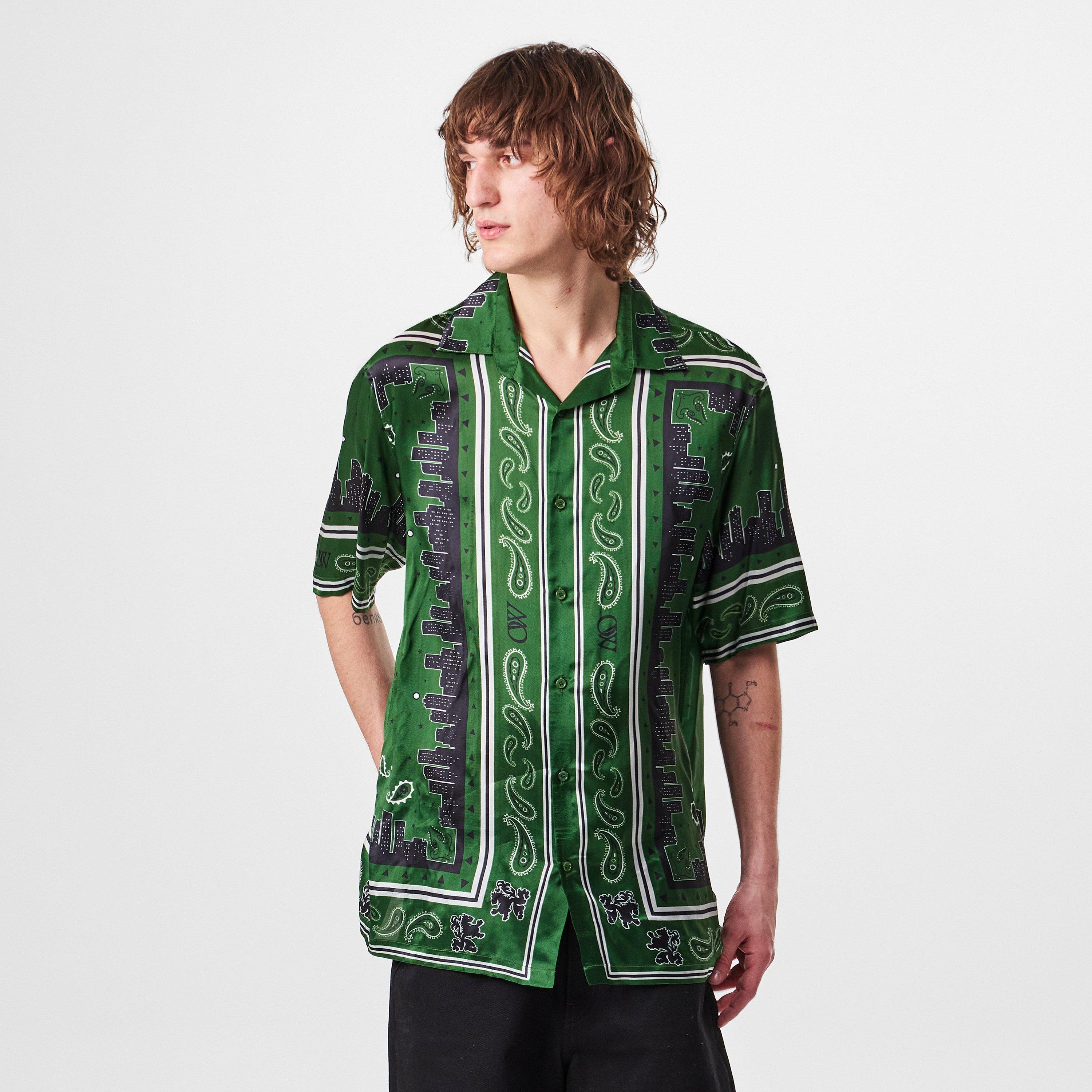 Men's Bandana Bowling Shirt
