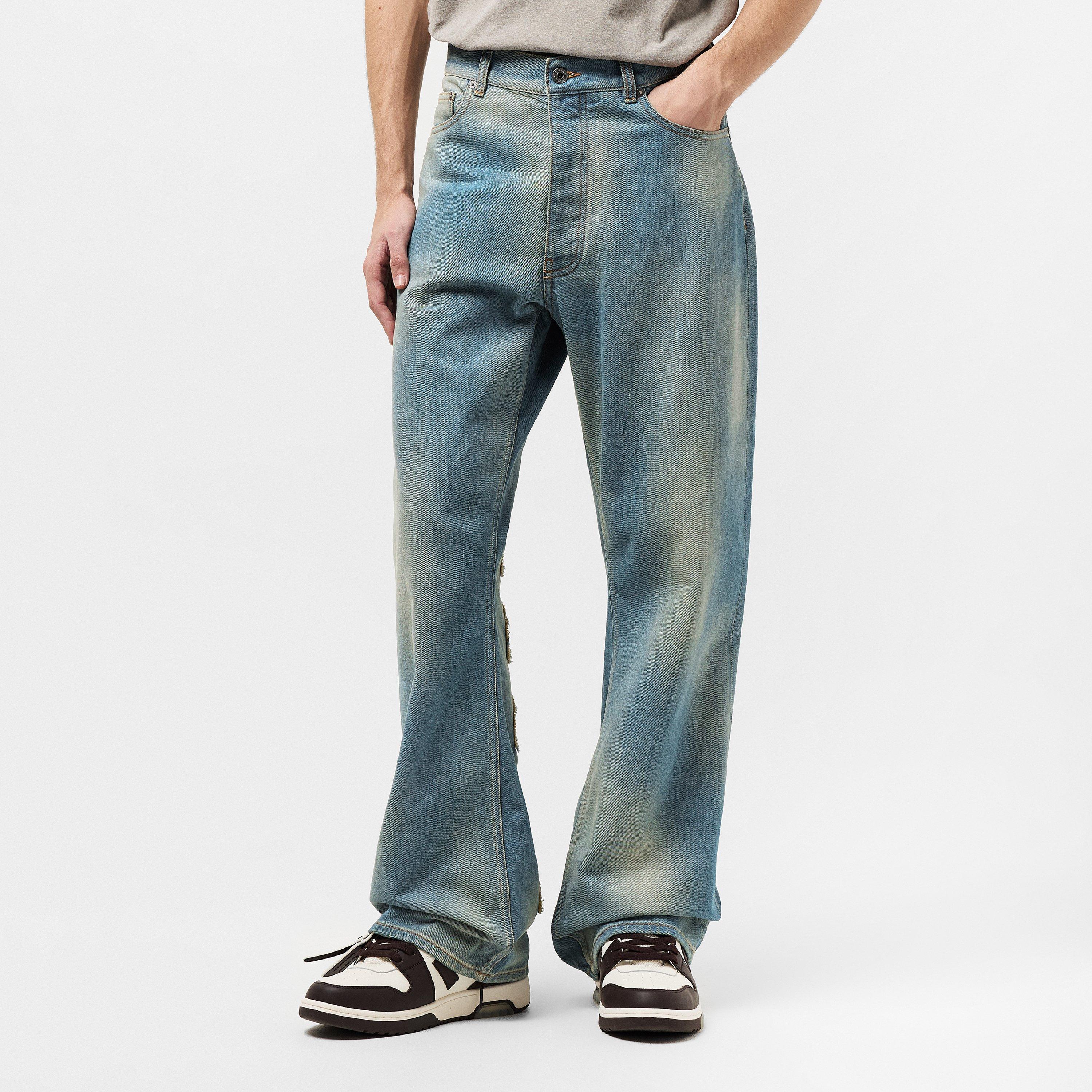 Patch Wide Leg Jeans