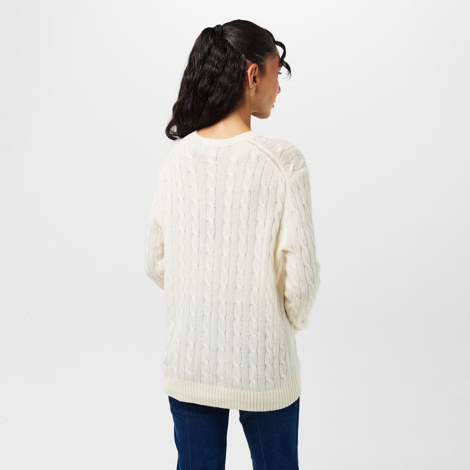 Women's Cable Crew Neck Jumper