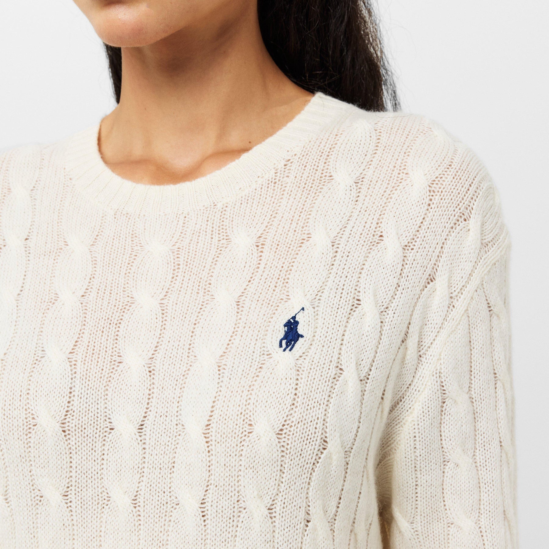 Women's Cable Crew Neck Jumper