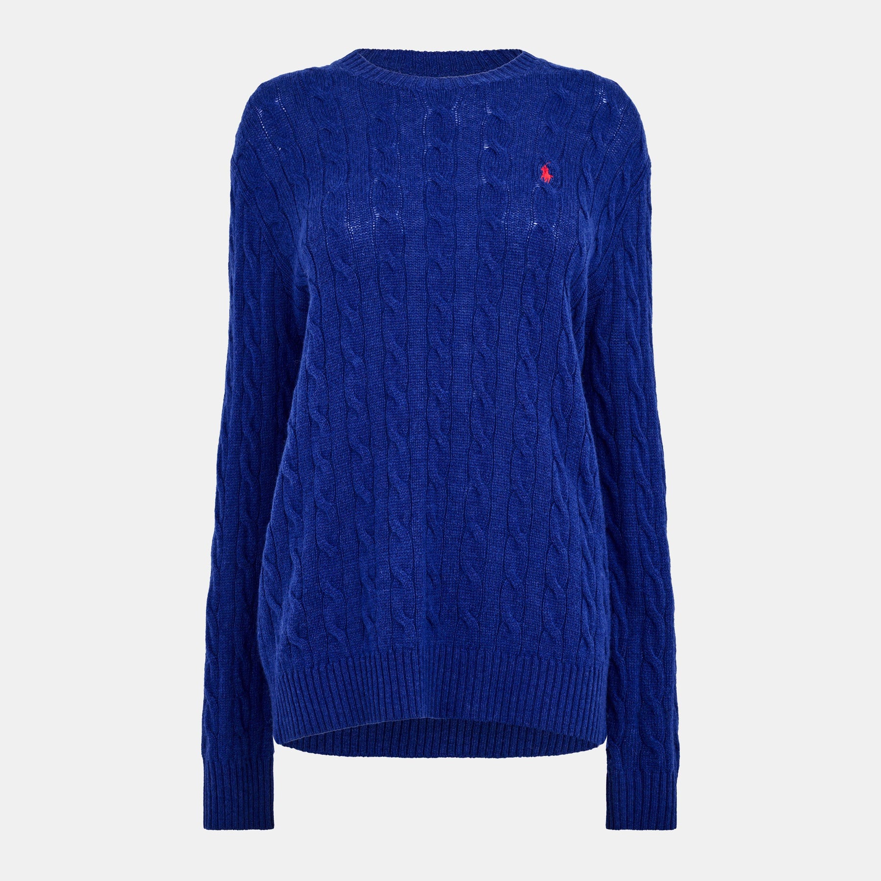 Women's Cable Oversized Crew Neck Jumper