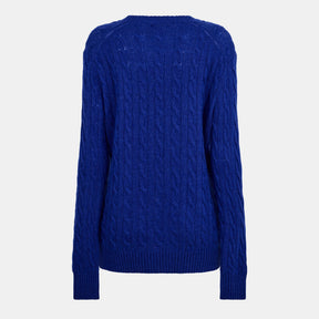Women's Cable Oversized Crew Neck Jumper