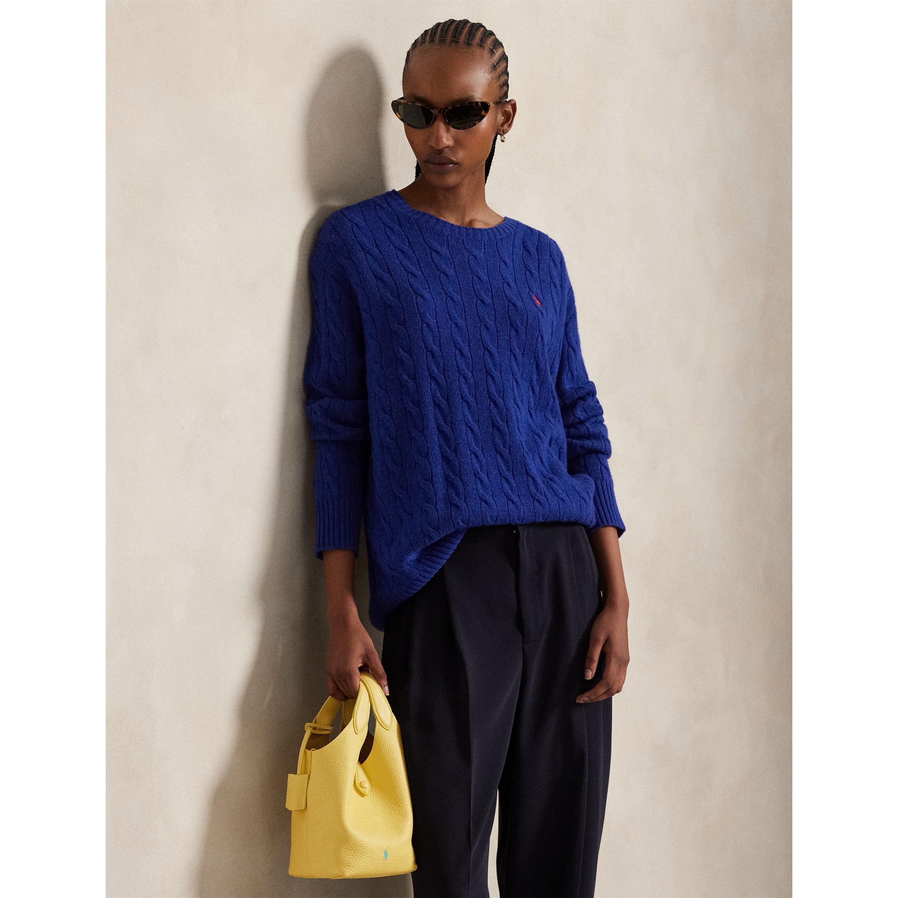 Cable Knit Oversized Crew Neck Jumper
