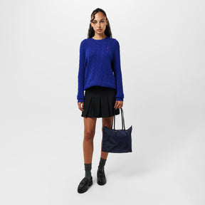 Women's Cable Oversized Crew Neck Jumper