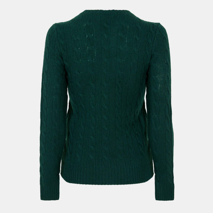 Women's Cable-Knit V-neck Jumper