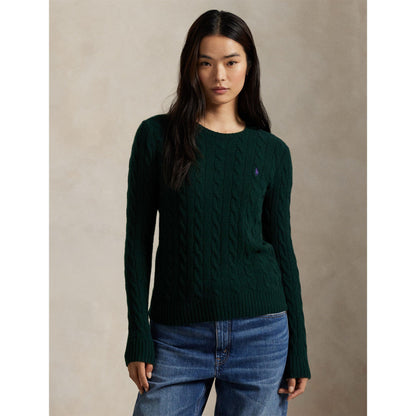 Cable-Knit V-neck Jumper