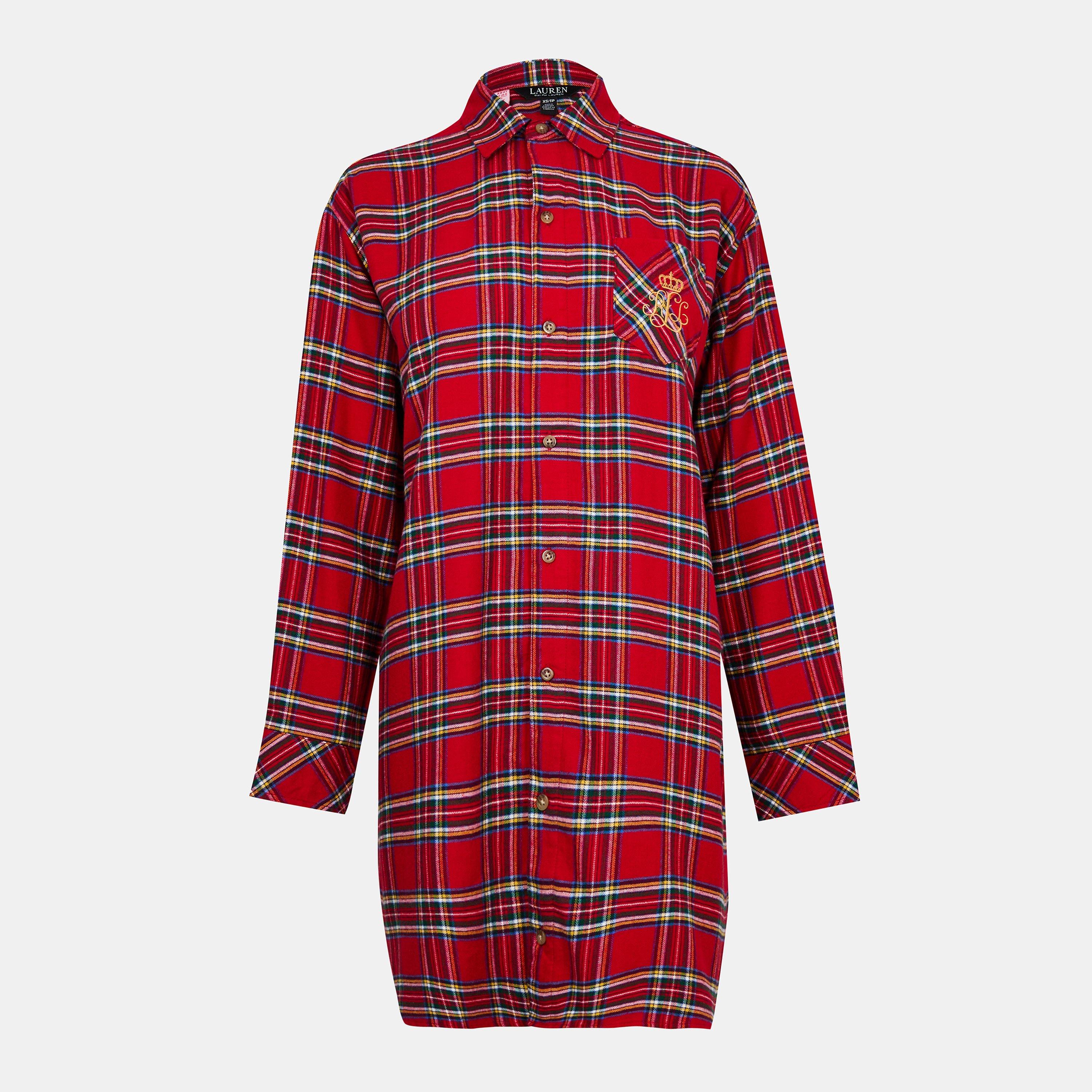 Button-Through Relaxed Fit Nightshirt