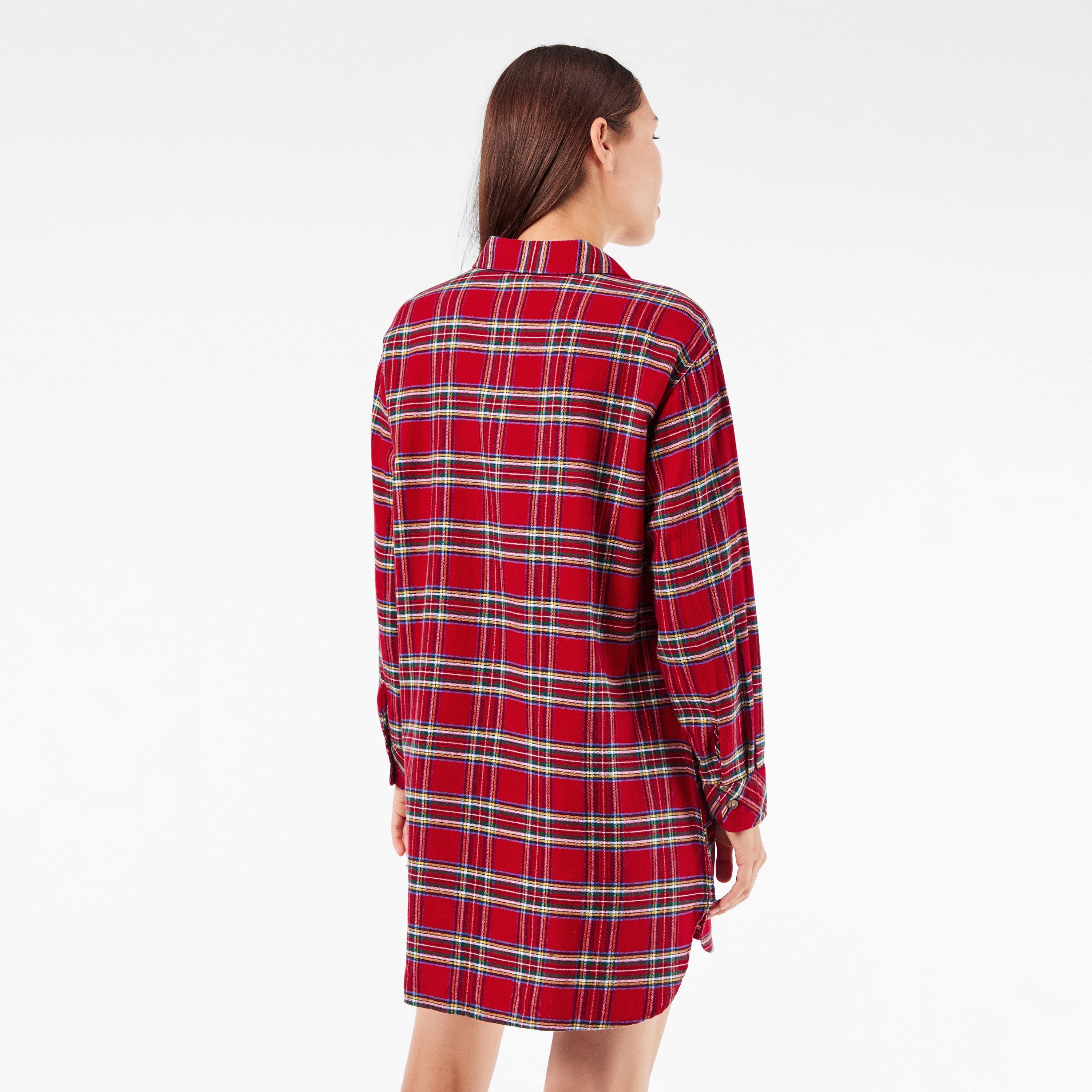 Button-Through Relaxed Fit Nightshirt