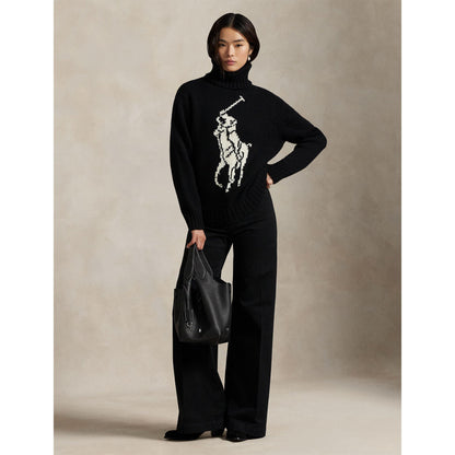 Pony Knitted Crew Neck Jumper