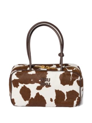 Miu Miu Beau leather tote bag