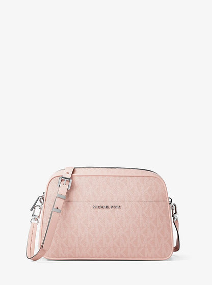 Jet Set Small Signature Logo Camera Crossbody Bag