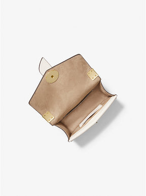 Greenwich Small Color-Block Logo and Saffiano Leather Crossbody Bag