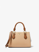 Marilyn Small Color-Block Saffiano Leather Crossbody Bag