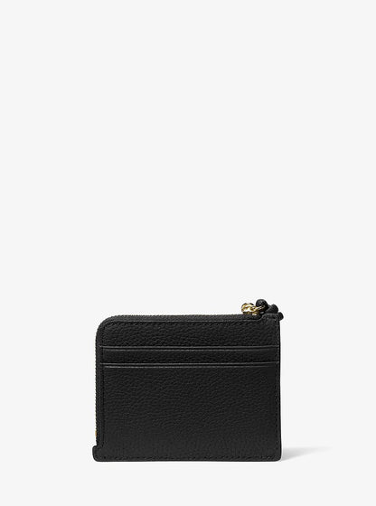 Jet Set Small Pebbled Leather Card Case Wristlet