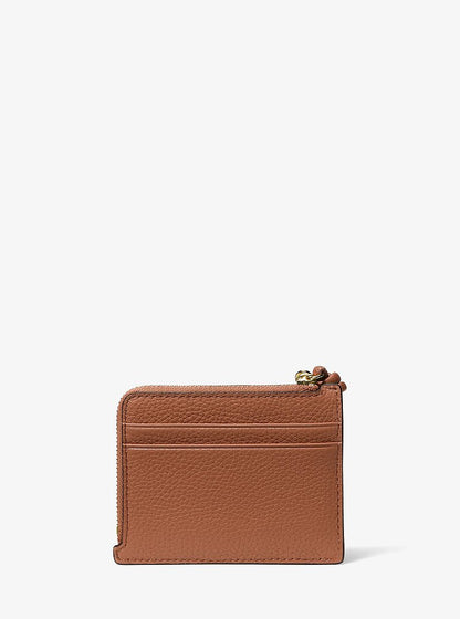 Jet Set Small Pebbled Leather Card Case Wristlet