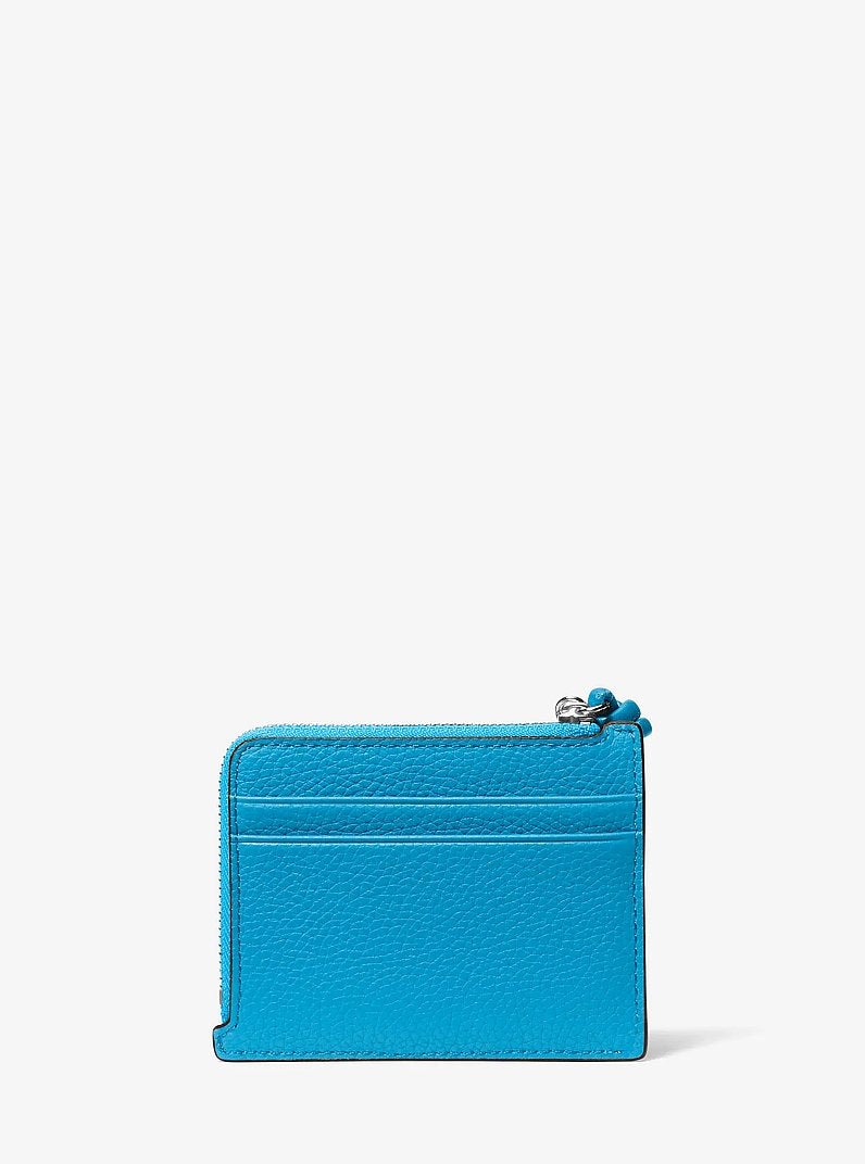 Jet Set Small Pebbled Leather Card Case Wristlet