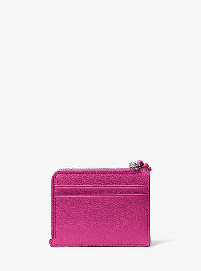 Jet Set Small Pebbled Leather Card Case Wristlet