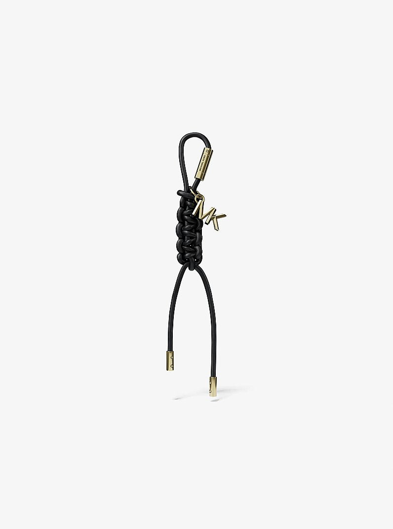 Gold-Tone and Braided Cord Bag Charm