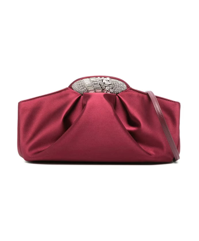 Crystal Bordeaux Shoulder Bag