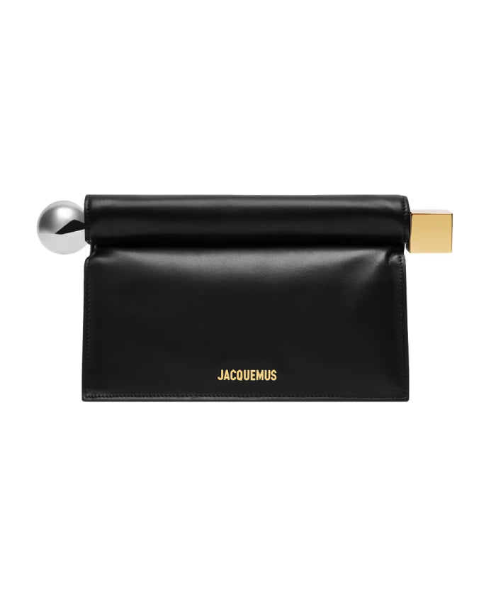 Black Lambskin Crossbody Bag