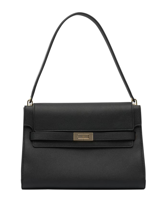 Black Leather Shoulder Bag