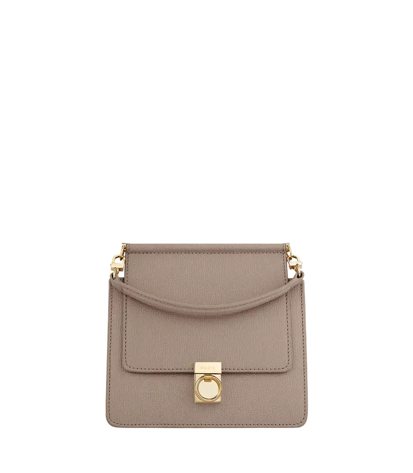 Polene Numéro Sept Mini Edition Textured Taupe - Size: One Size Bags | Shop From The Mirage